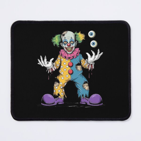 Item preview, Spooky Clown with Juggling Eyes – Creepy Circus Clown Art designed and sold by love3617.