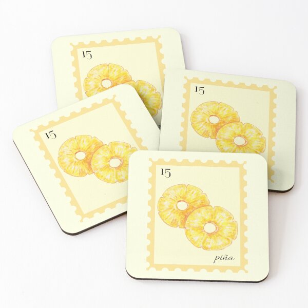 Item preview, Pineapple Piña Watercolor Fruit Fruta Tropical Postage Stamp  designed and sold by CraftCartelArt.