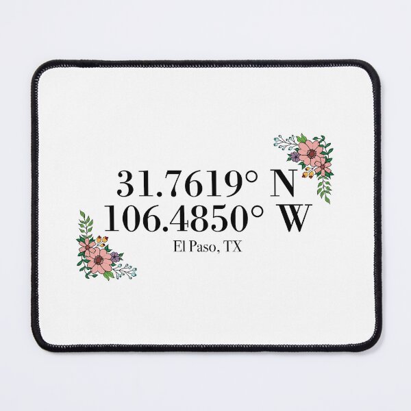 Item preview, El Paso, TX Coordinates designed and sold by mynameisliana.