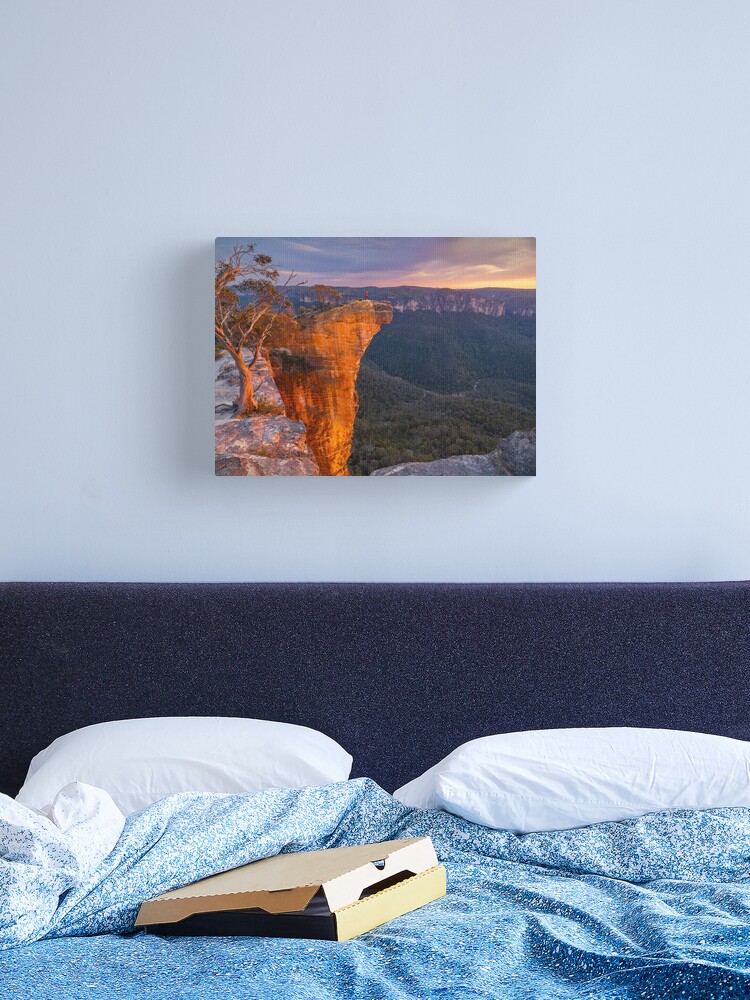 Thumbnail 2 of 3, Canvas Print, Hanging Rock, Blackheath, Blue Mountains, New South Wales, Australia designed and sold by Chockstone.