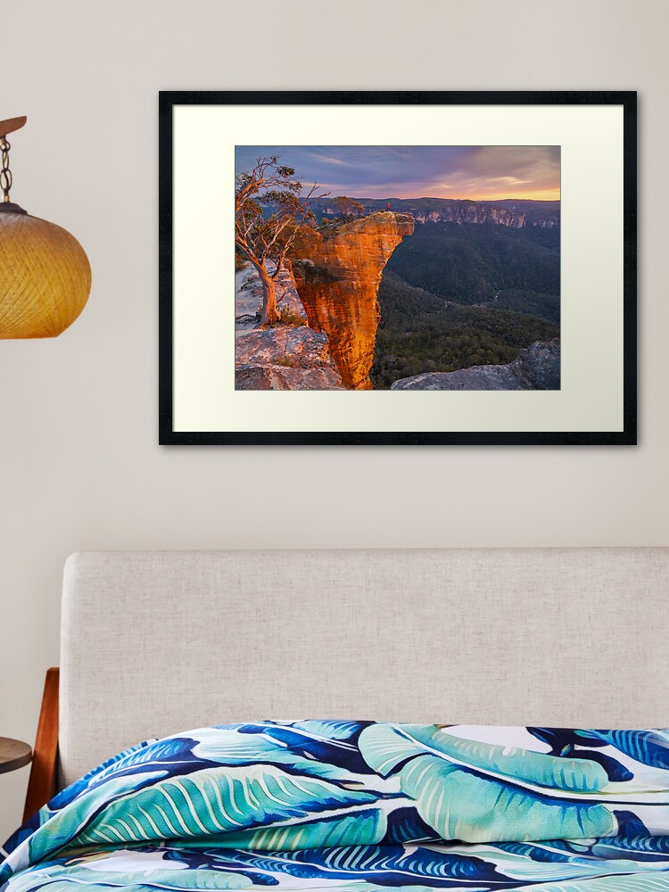 Thumbnail 2 of 7, Framed Art Print, Hanging Rock, Blackheath, Blue Mountains, New South Wales, Australia designed and sold by Chockstone.