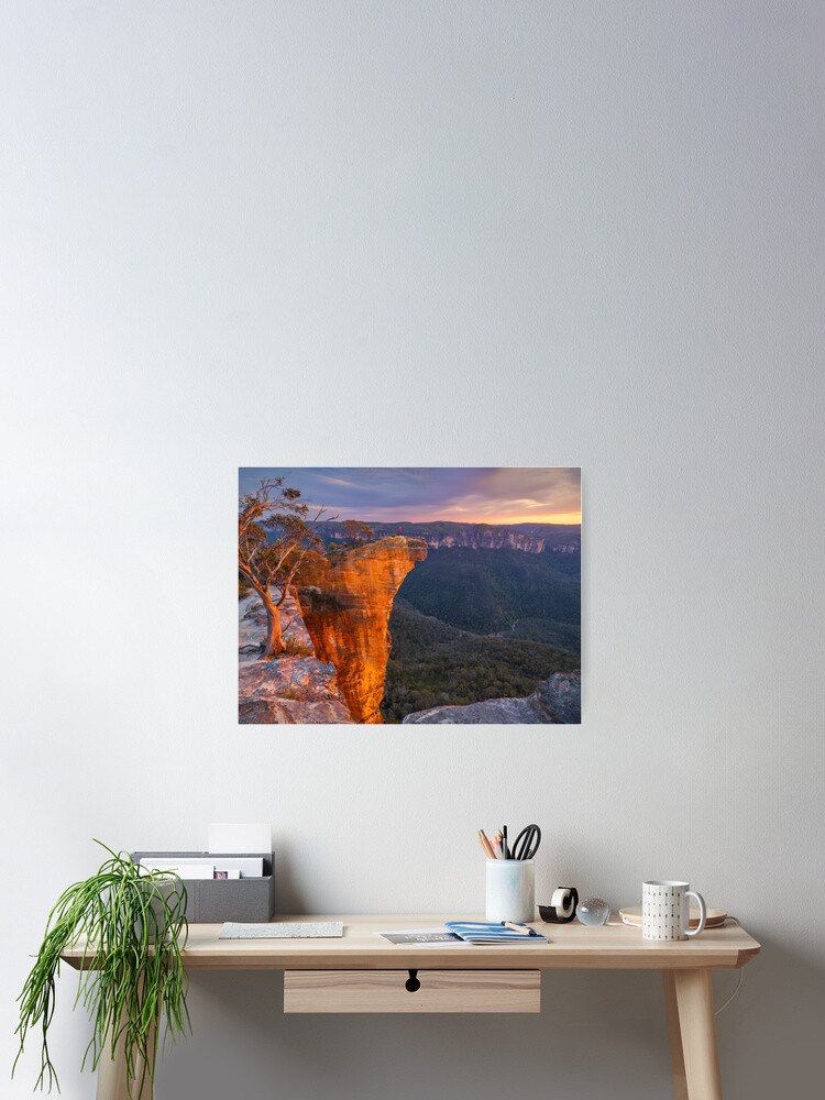 Thumbnail 2 of 3, Poster, Hanging Rock, Blackheath, Blue Mountains, New South Wales, Australia designed and sold by Chockstone.