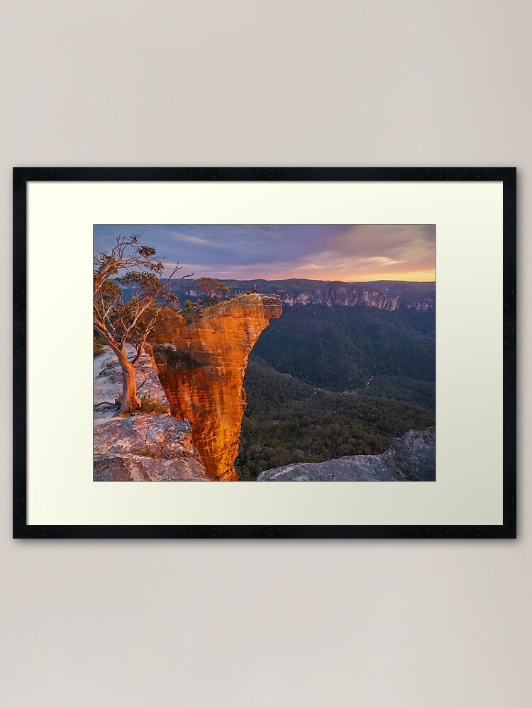 Thumbnail 1 of 7, Framed Art Print, Hanging Rock, Blackheath, Blue Mountains, New South Wales, Australia designed and sold by Chockstone.