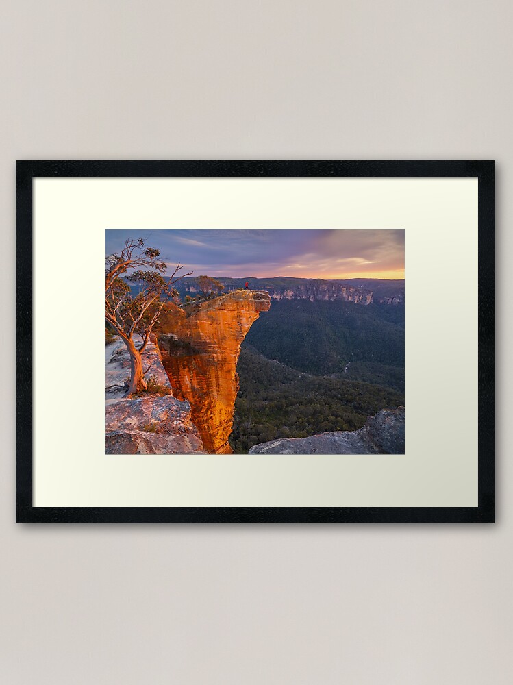Thumbnail 1 of 7, Framed Art Print, Hanging Rock, Blackheath, Blue Mountains, New South Wales, Australia designed and sold by Chockstone.