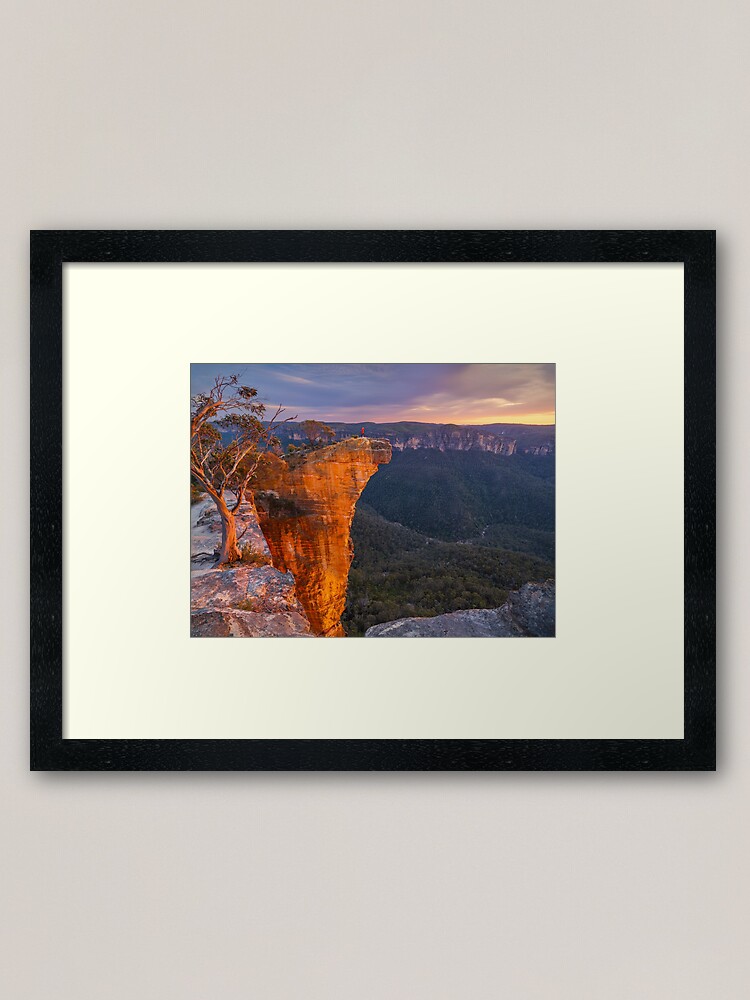 Thumbnail 1 of 7, Framed Art Print, Hanging Rock, Blackheath, Blue Mountains, New South Wales, Australia designed and sold by Chockstone.