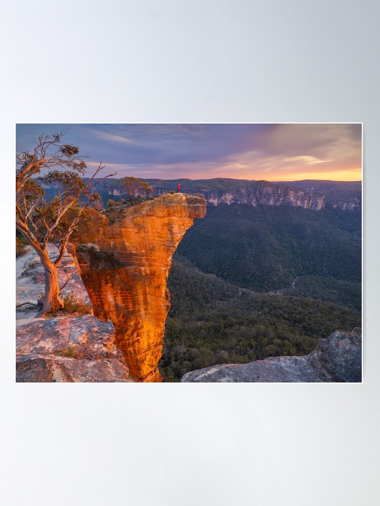 Thumbnail 1 of 3, Poster, Hanging Rock, Blackheath, Blue Mountains, New South Wales, Australia designed and sold by Chockstone.