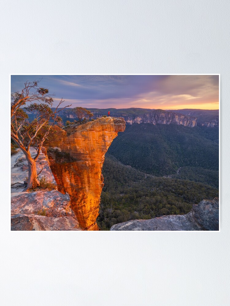 Thumbnail 1 of 3, Poster, Hanging Rock, Blackheath, Blue Mountains, New South Wales, Australia designed and sold by Chockstone.