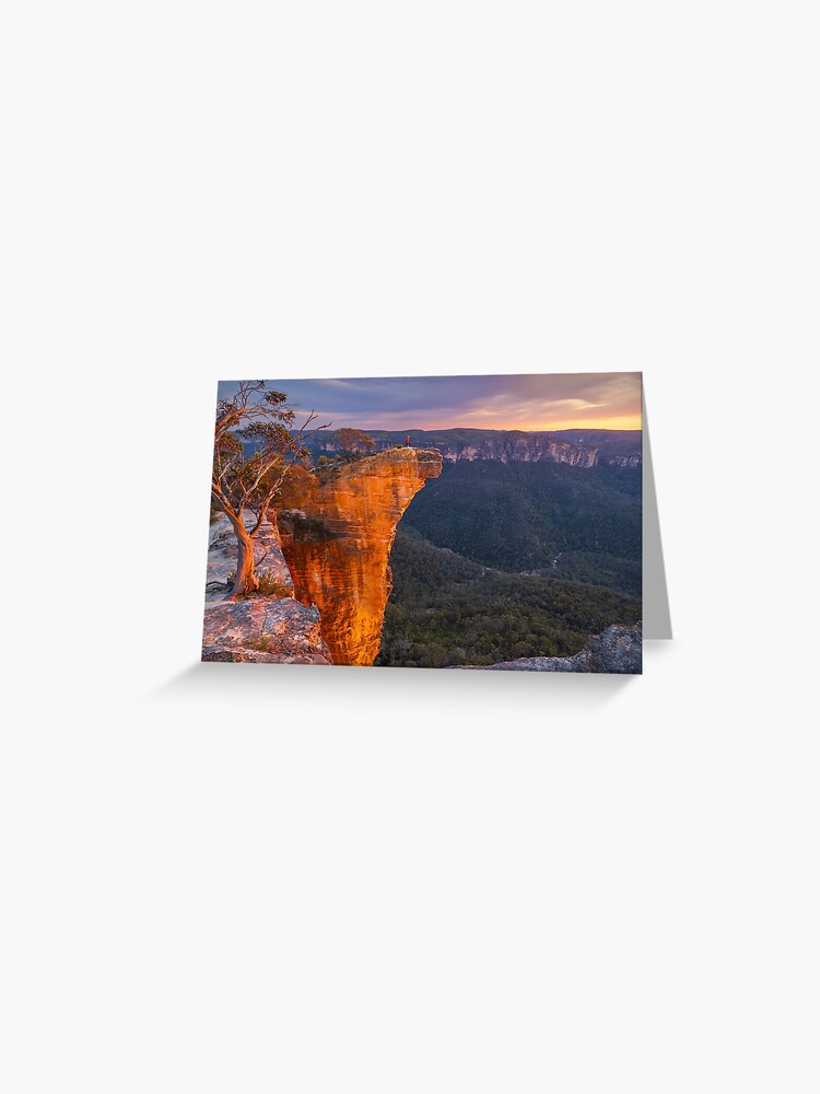 Thumbnail 1 of 2, Greeting Card, Hanging Rock, Blackheath, Blue Mountains, New South Wales, Australia designed and sold by Chockstone.