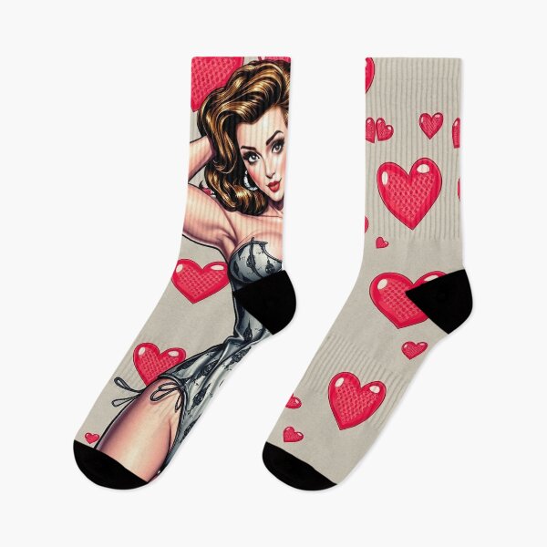 Item preview, Pin Up pattern #4 designed and sold by Kaleidoscope Print.