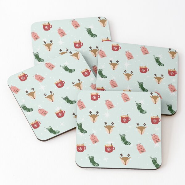 Item preview, Christmas icon digital paper designed and sold by Sabrina Coloma.