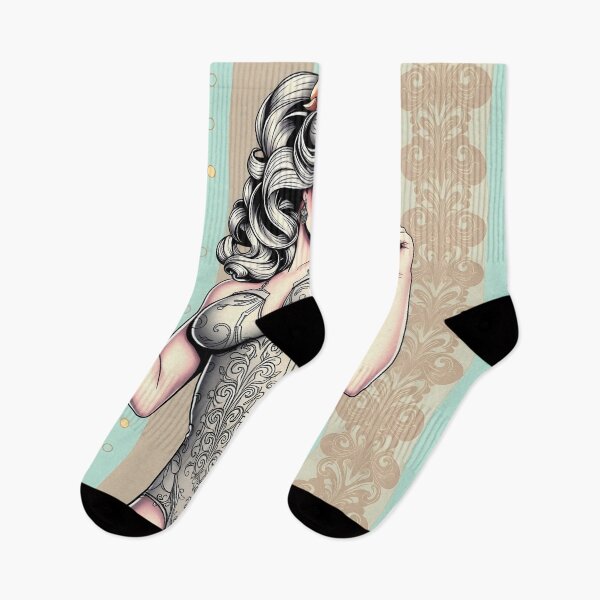 Item preview, Pin Up pattern #7 designed and sold by Kaleidoscope Print.
