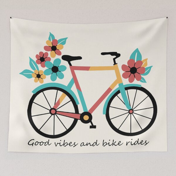 Item preview, Good vibes and bike rides  designed and sold by EvergreenWhimsy.