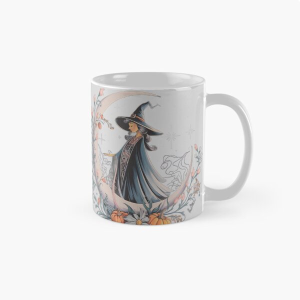 Item preview, Enchanting Boho Witch Crescent Moon Sticker | Whimsical Halloween Decor designed and sold by DEEPDesignsART.