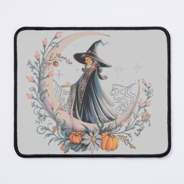 Item preview, Enchanting Boho Witch Crescent Moon Sticker | Whimsical Halloween Decor designed and sold by DEEPDesignsART.