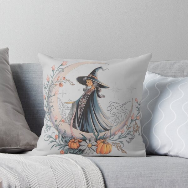 Item preview, Enchanting Boho Witch Crescent Moon Sticker | Whimsical Halloween Decor designed and sold by DEEPDesignsART.