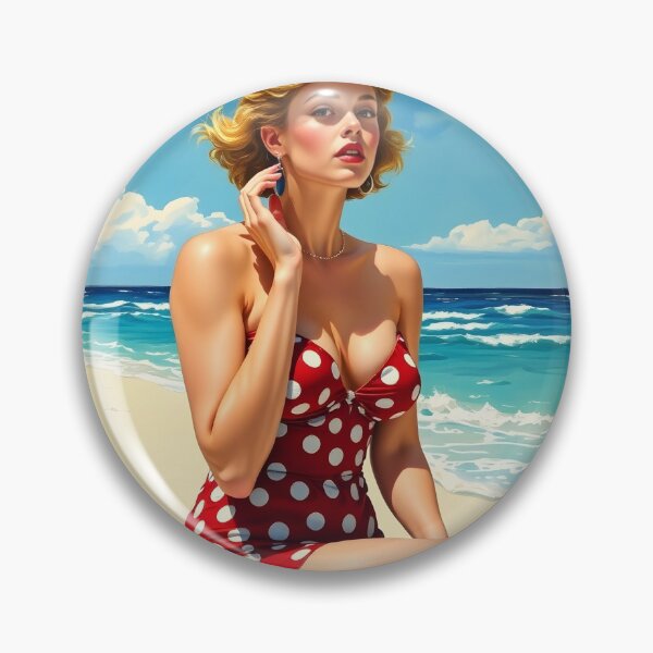 Item preview, Pin Up pattern #11 designed and sold by Kaleidoscope Print.