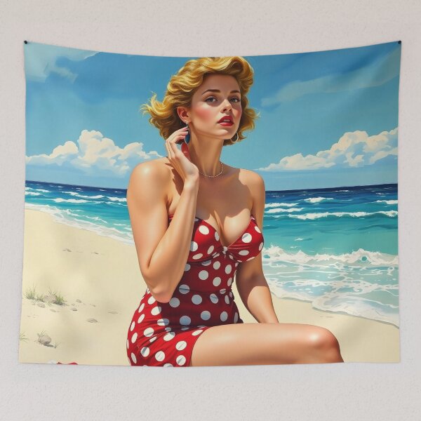 Item preview, Pin Up pattern #11 designed and sold by Kaleidoscope Print.