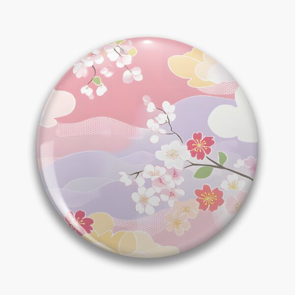 Item preview, Geometric Floral Clouds - Elegant Japanese Design designed and sold by Fab-Haven.