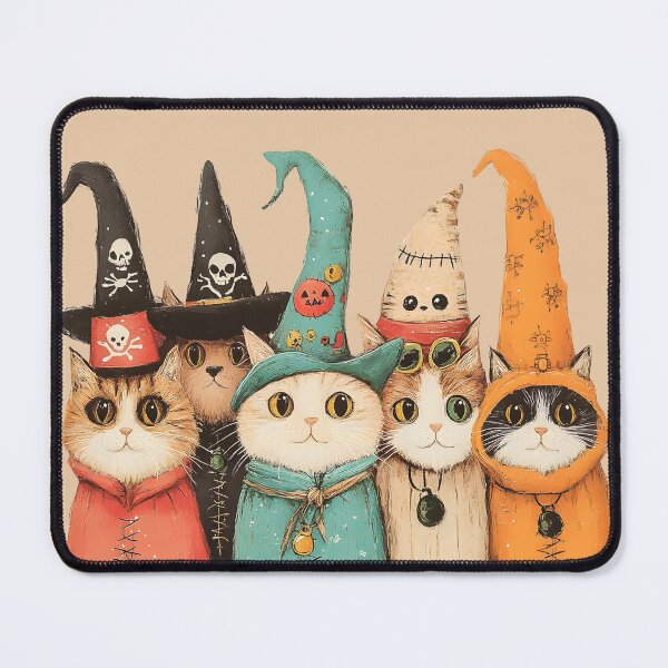 Item preview, Costumed Cat Parade in Halloween designed and sold by ChubbyGoong.
