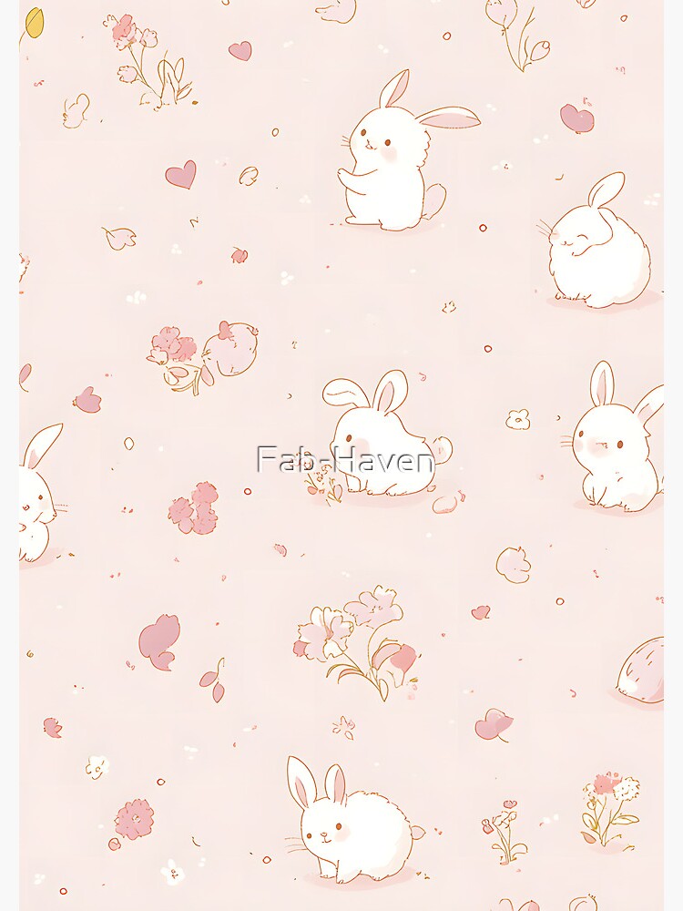 Bunnies and Flowers - Tender Pattern Journal