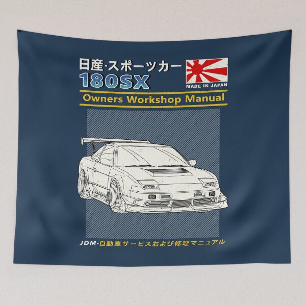 Item preview, Nissan 180SX Car Owners Workshop Manual designed and sold by JDM Guyvit.
