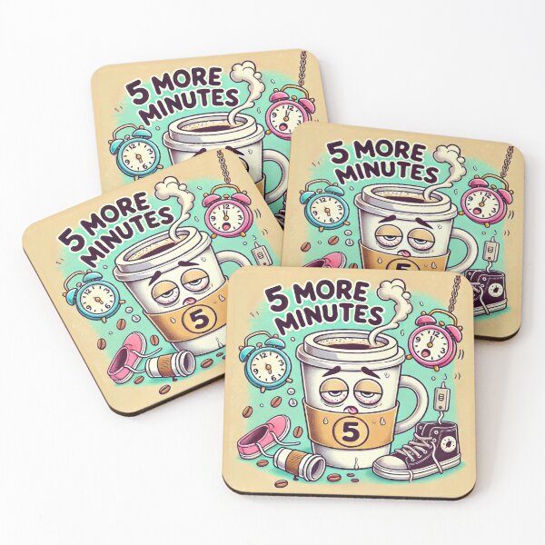 Item preview, Sleepy morning - 5 more minutes - morning coffee designed and sold by Agu210.