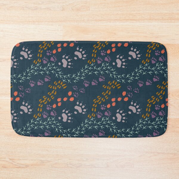 Item preview, Wild animal tracks with woodland colors designed and sold by aysegulkacar.