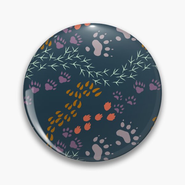 Item preview, Wild animal tracks with woodland colors designed and sold by aysegulkacar.
