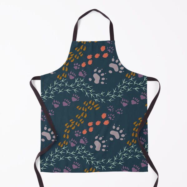 Item preview, Wild animal tracks with woodland colors designed and sold by aysegulkacar.