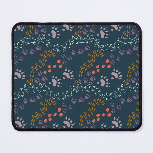 Item preview, Wild animal tracks with woodland colors designed and sold by aysegulkacar.
