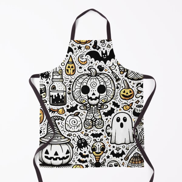Item preview, Spooky Halloween Doodle designed and sold by Thai Vibe Studio.