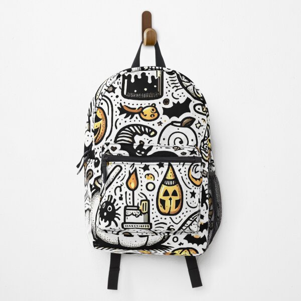 Item preview, Spooky Halloween Doodle designed and sold by Thai Vibe Studio.