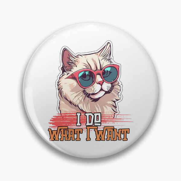 Item preview,  I Do What I Want – Sassy Lounging Cat Design designed and sold by Nalanda2000.