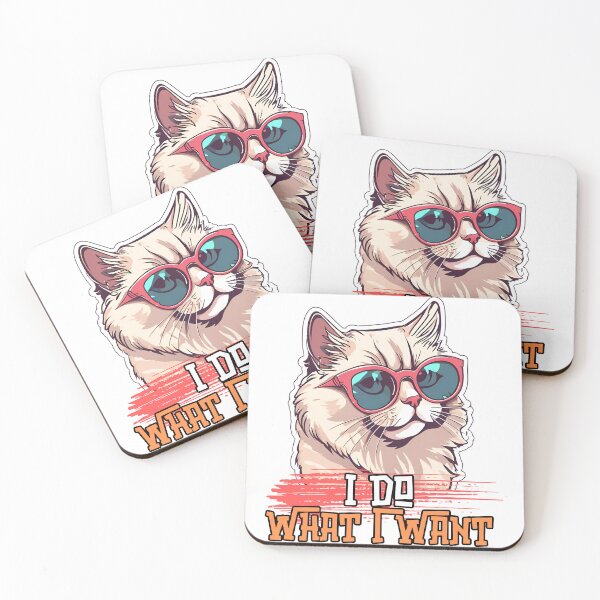 Item preview,  I Do What I Want – Sassy Lounging Cat Design designed and sold by Nalanda2000.