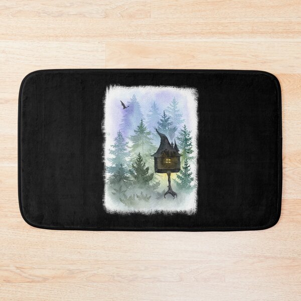 Item preview, Baba Yaga's Hut in a Misty Forest designed and sold by AlicjaCurioseur.