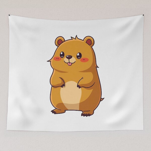 Item preview, Funny and Cute Anime Capybara designed and sold by ThreeftlyPicks.