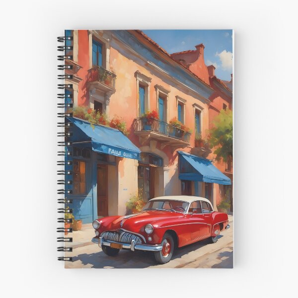 Artikelvorschau, Oldtimer auf der alten italienischen Straße geparkt entworfen und verkauft von RocketMobster.