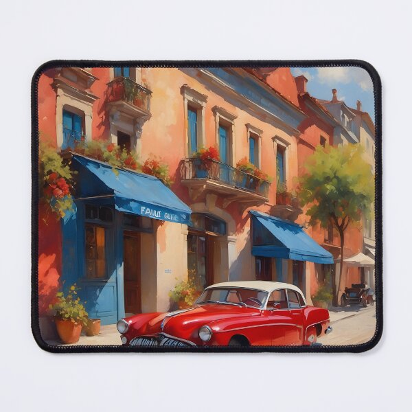 Item preview, Vintage Car Parked on Old Italian Street designed and sold by RocketMobster.