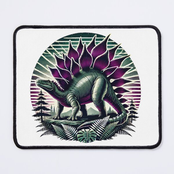 Item preview, Stegosaurus dinosaur in its habitat designed and sold by JonelleTshirts.