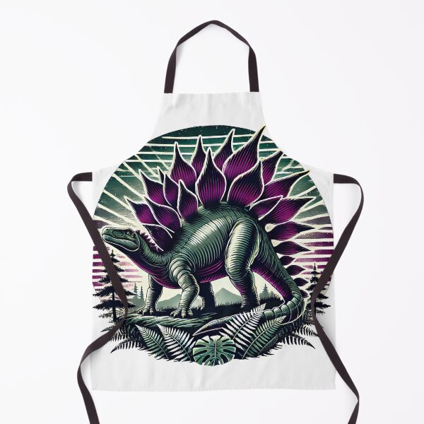 Item preview, Stegosaurus dinosaur in its habitat designed and sold by JonelleTshirts.