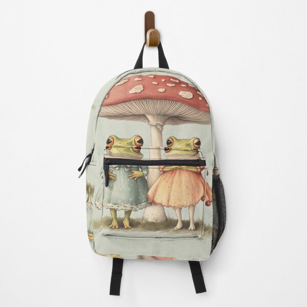 Item preview, Cute Lady Frogs Under Mushroom designed and sold by GrinGalore.