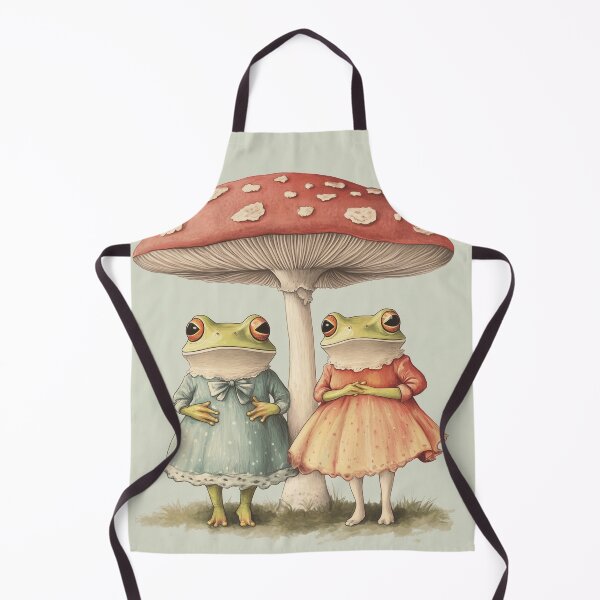 Item preview, Cute Lady Frogs Under Mushroom designed and sold by GrinGalore.