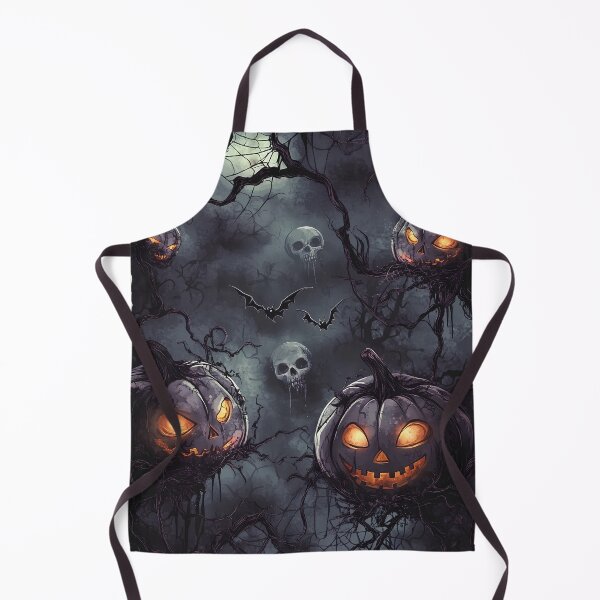 Item preview, Pumpkins and Skulls in a Gloomy Forest designed and sold by Fab-Haven.