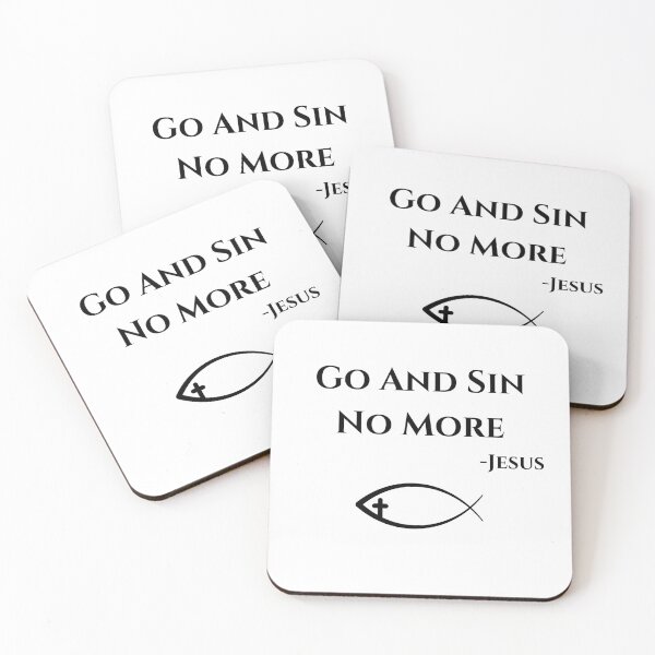Item preview, Go And Sin No More, black designed and sold by Redeemed365.