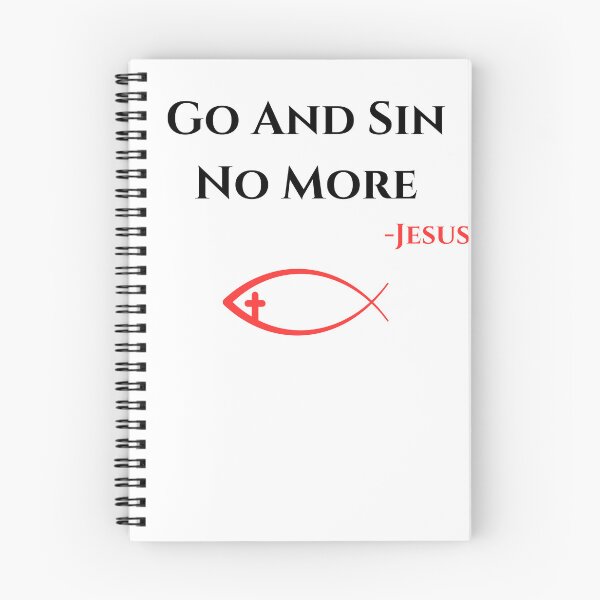 Item preview, Go And Sin No More, black/red designed and sold by Redeemed365.