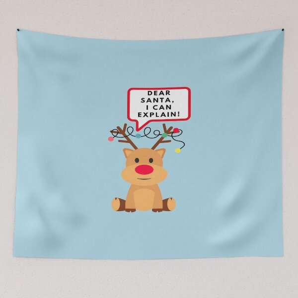 Item preview, Dear Santa, I can explain, Merry Christmas, funny print designed and sold by artdragongift 15.