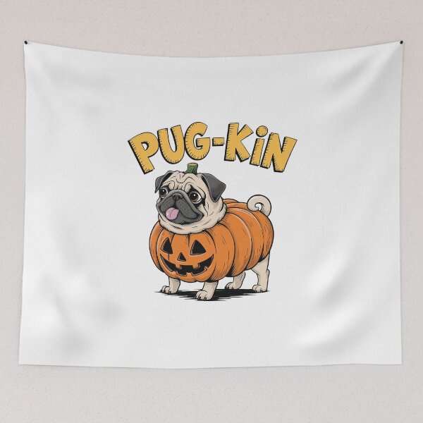 Item preview, Pug-kin | Cute pug dressed as a pumpkin | designed and sold by pafkrusk.