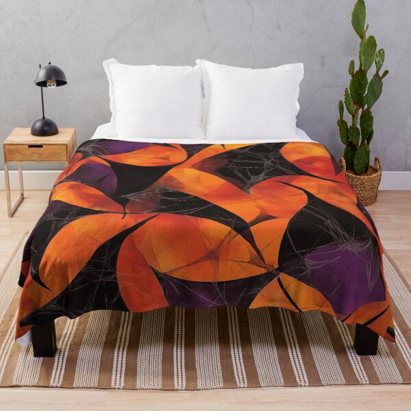 Item preview, Abstract Halloween Leaves and Webs Pattern designed and sold by Fab-Haven.