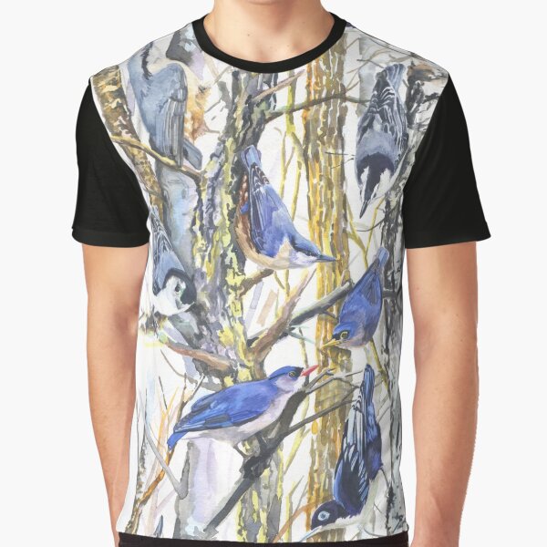 Nuthatch Forest Graphic T-Shirt