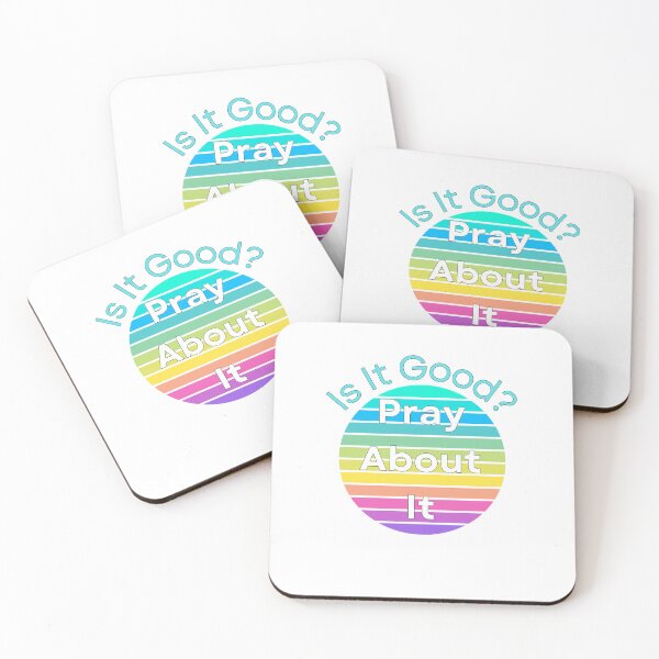 Item preview, Is It Good? Pray About It, teal designed and sold by Redeemed365.